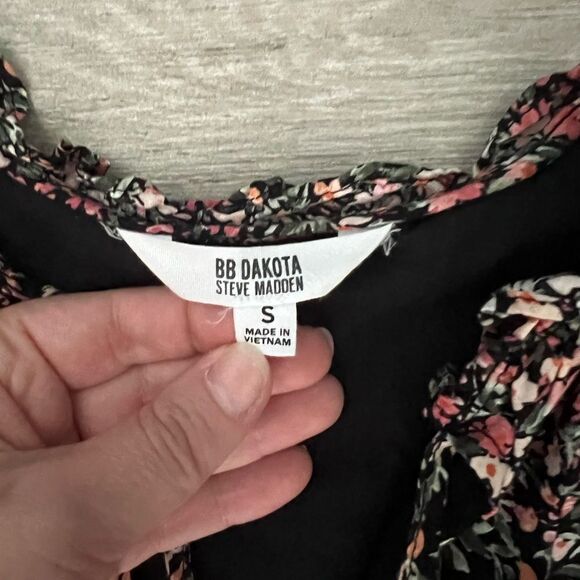 BB Dakota by Steve Madden Frills and Florals Sleeveless Cotton Minidress S - Picture 7 of 10